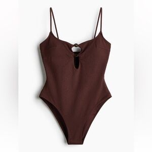 NWT H&M Padded-Cup High-Leg Swimsuit